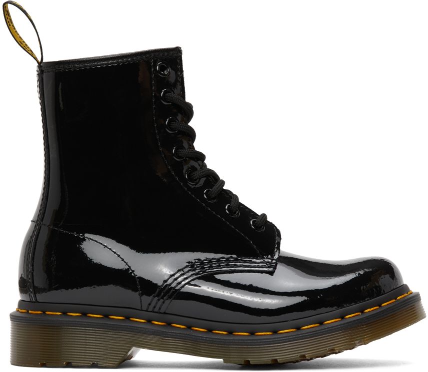 Black Patent 1460 Boots | SSENSE