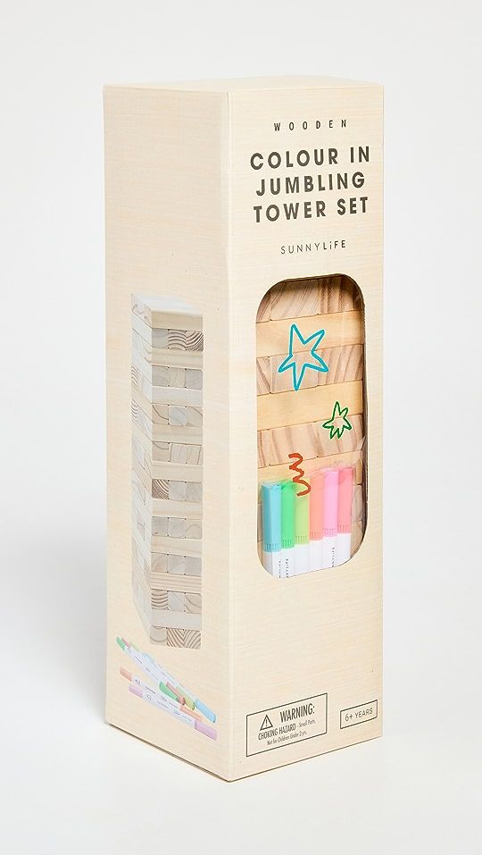 SunnyLife Colour-In Jumbling Tower Set Majorelle | SHOPBOP | Shopbop