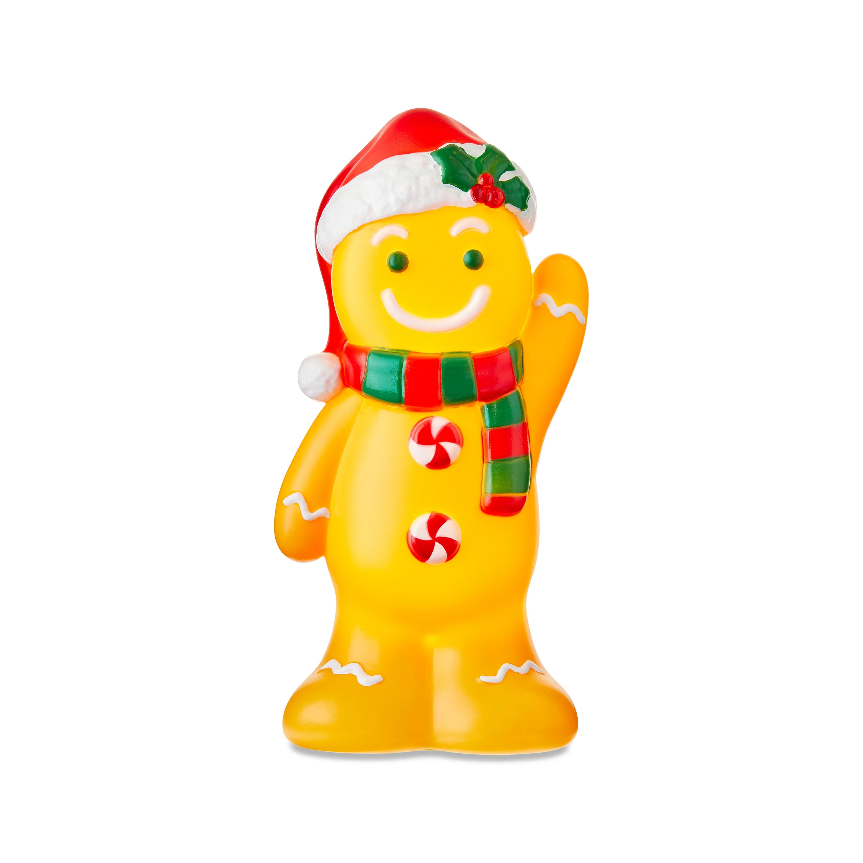 11" Light-up Yellow Christmas Gingerbread Boy Blow Mold Decoration, by Holiday Time | Walmart (US)
