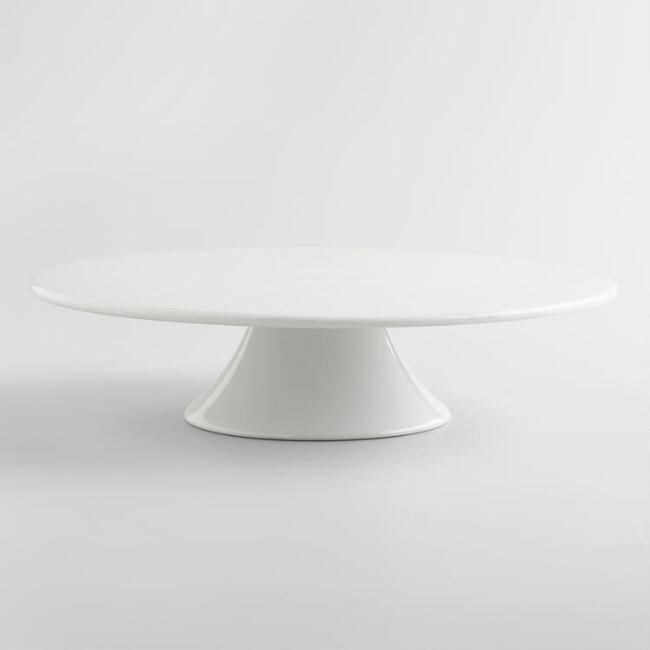 White Porcelain Cake Stand | World Market