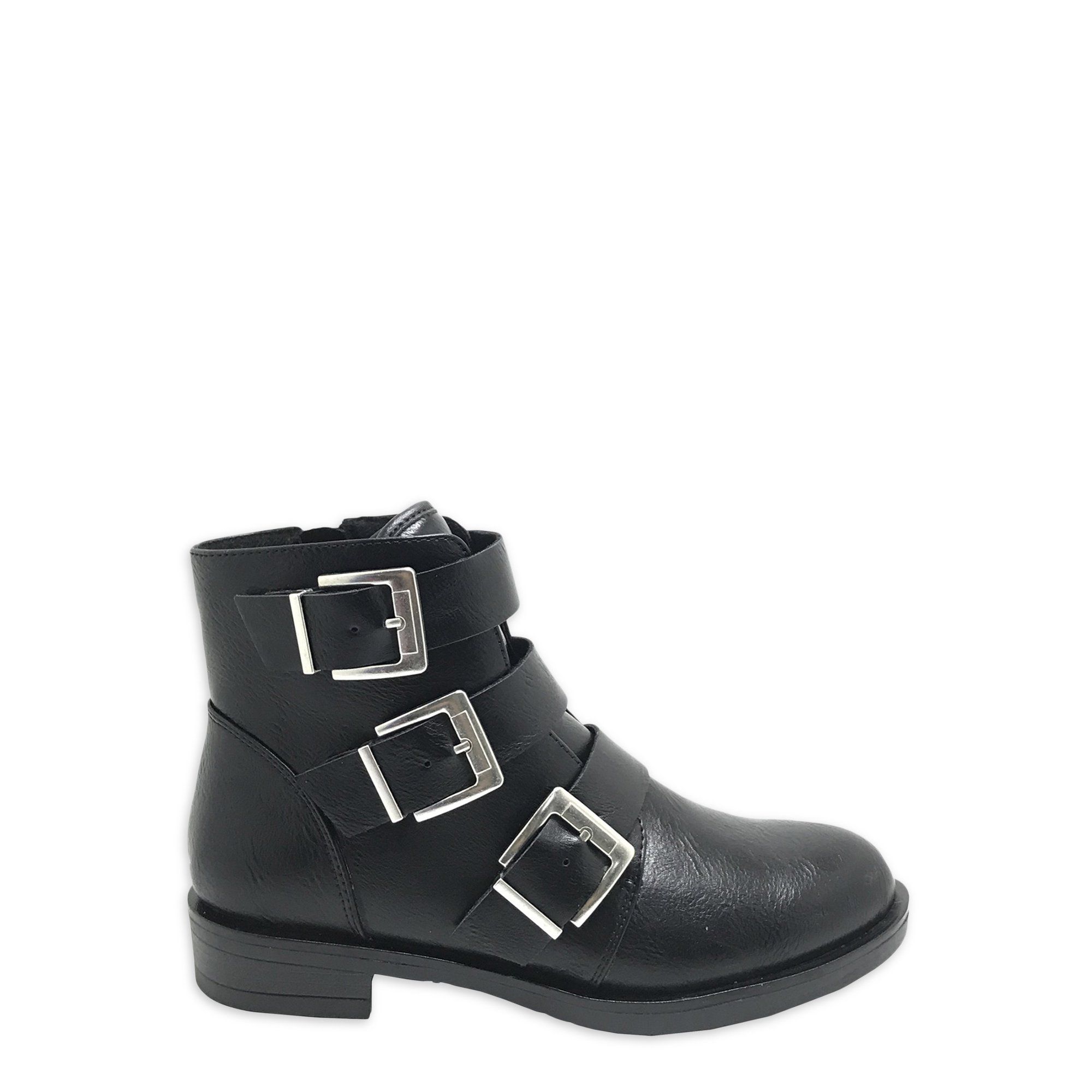 Time and Tru Three Buckle Bootie (Women's) | Walmart (US)