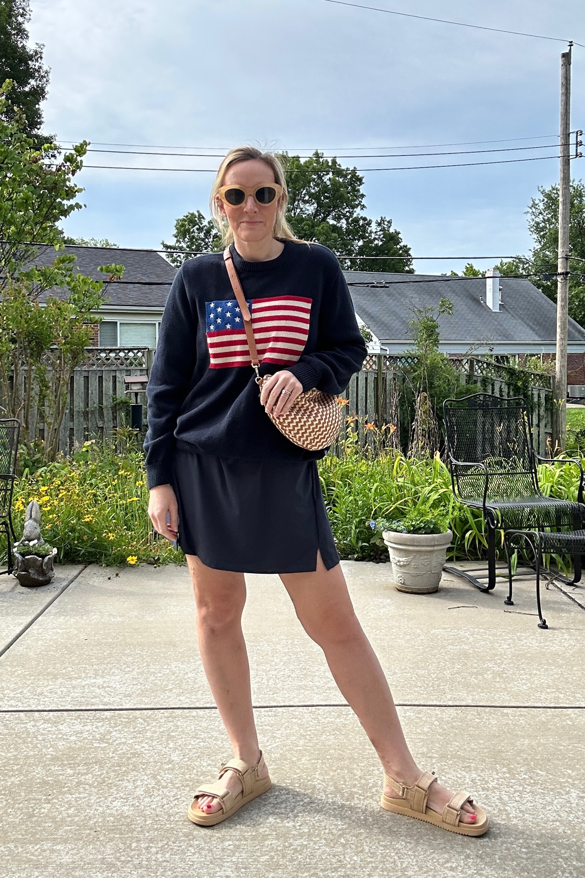 I’m found so many good options for an American flag sweater. Mine is from Walmart last year and they don’t have it in stock anymore but there are plenty of affordable choices out there. I threw it on top of my favorite active dress for a perfect outfit to run around and play with the kids! 

#LTKFindsUnder100 #LTKSeasonal #LTKFindsUnder50