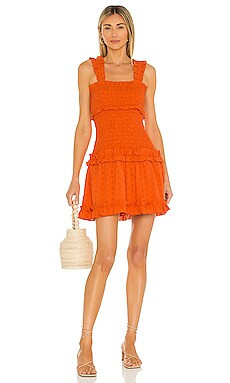 SAYLOR Yara Dress in Tangerine from Revolve.com | Revolve Clothing (Global)