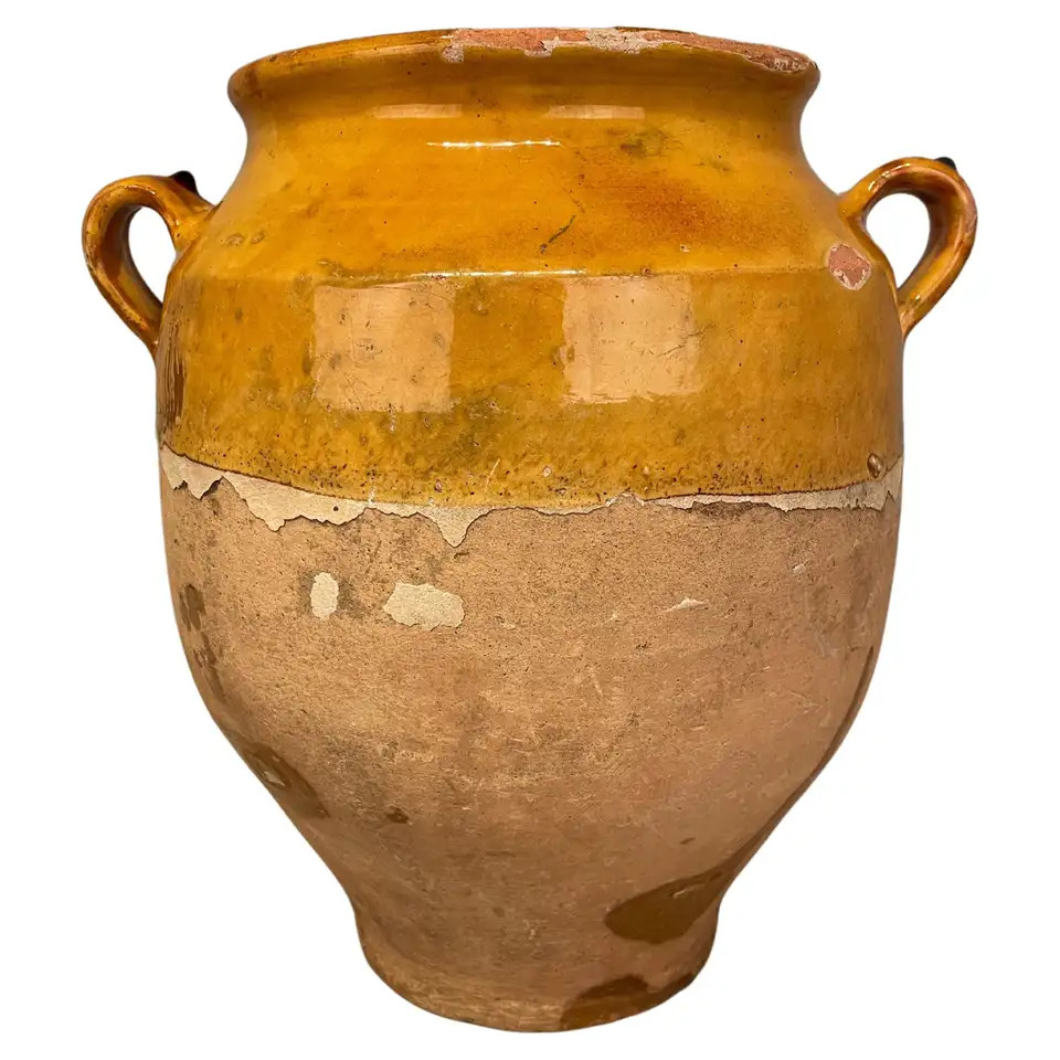 Early 20th C. French Terracotta Vase or Confit Pot For Sale at 1stDibs | 1stDibs