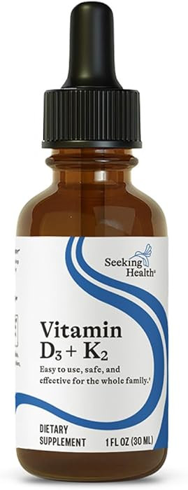 Seeking Health Vitamin D3 + K2 Drops - Liquid Vitamin D & K Supports Immune System Function & Bon... | Amazon (US)