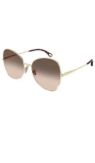 Joni Butterfly in Shiny Classic Gold, Double Gradient Brown, & Pink | Revolve Clothing (Global)