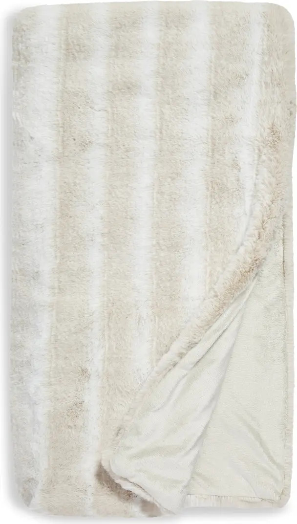 Tipped Faux Fur Throw Blanket | Nordstrom