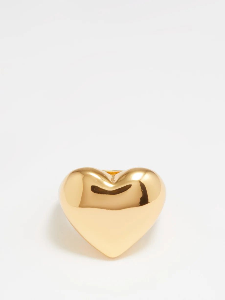 Heart gold-plated ring | Timeless Pearly | Matches (US)