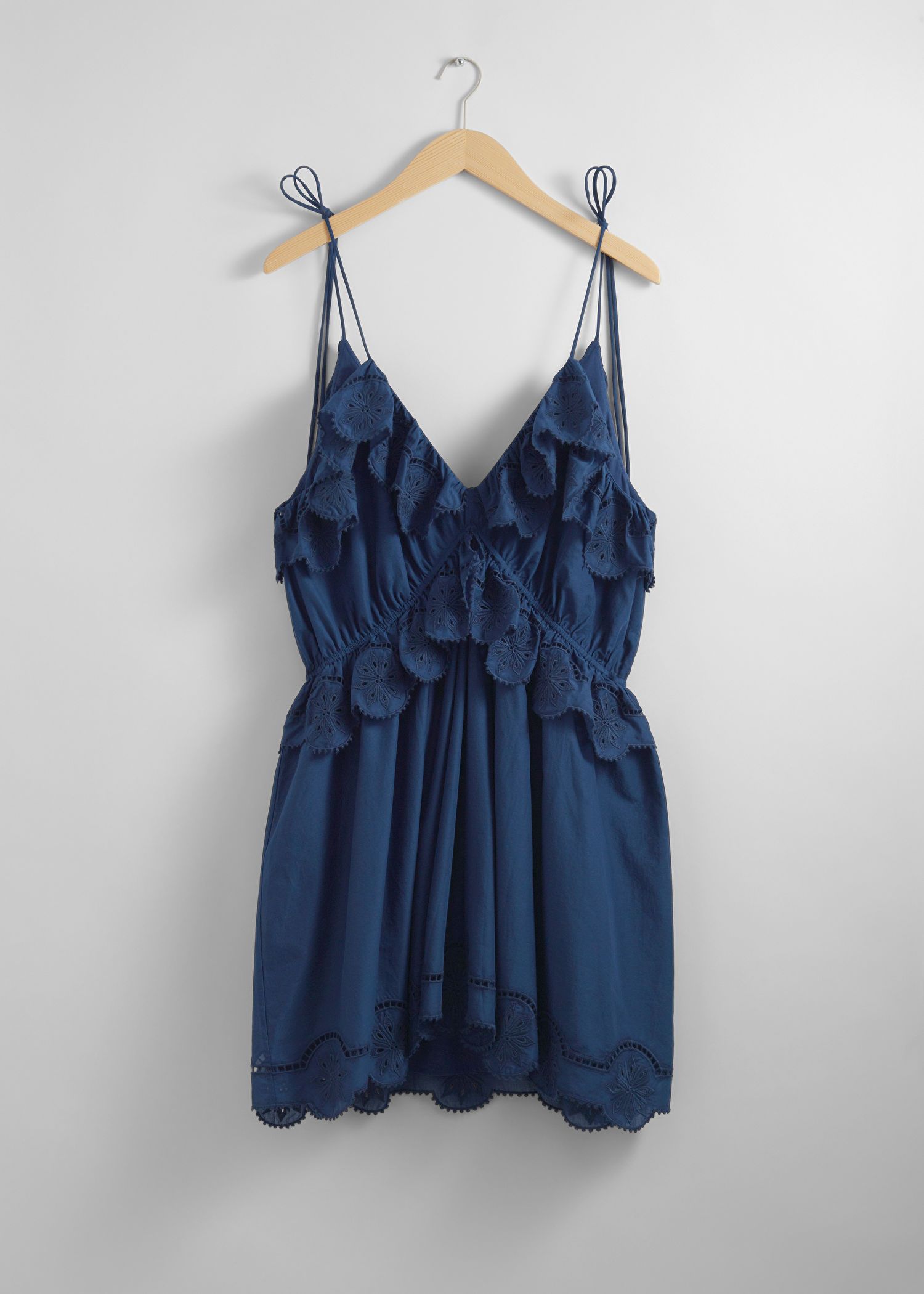 Embroidered Strappy Mini Dress | & Other Stories US