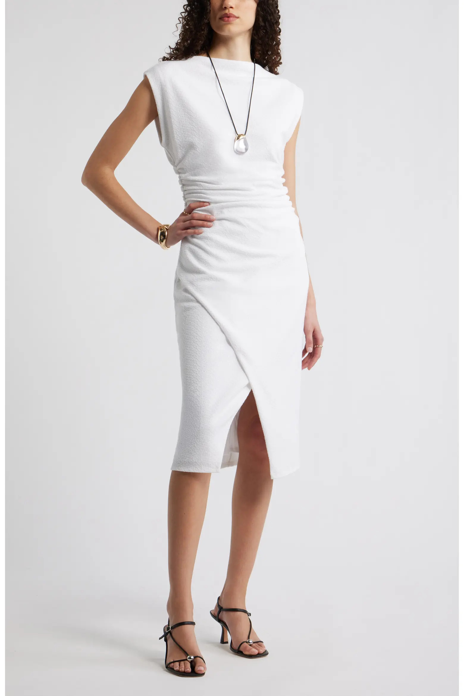 Ruched Cap Sleeve Dress (Women) | Nordstrom | Nordstrom