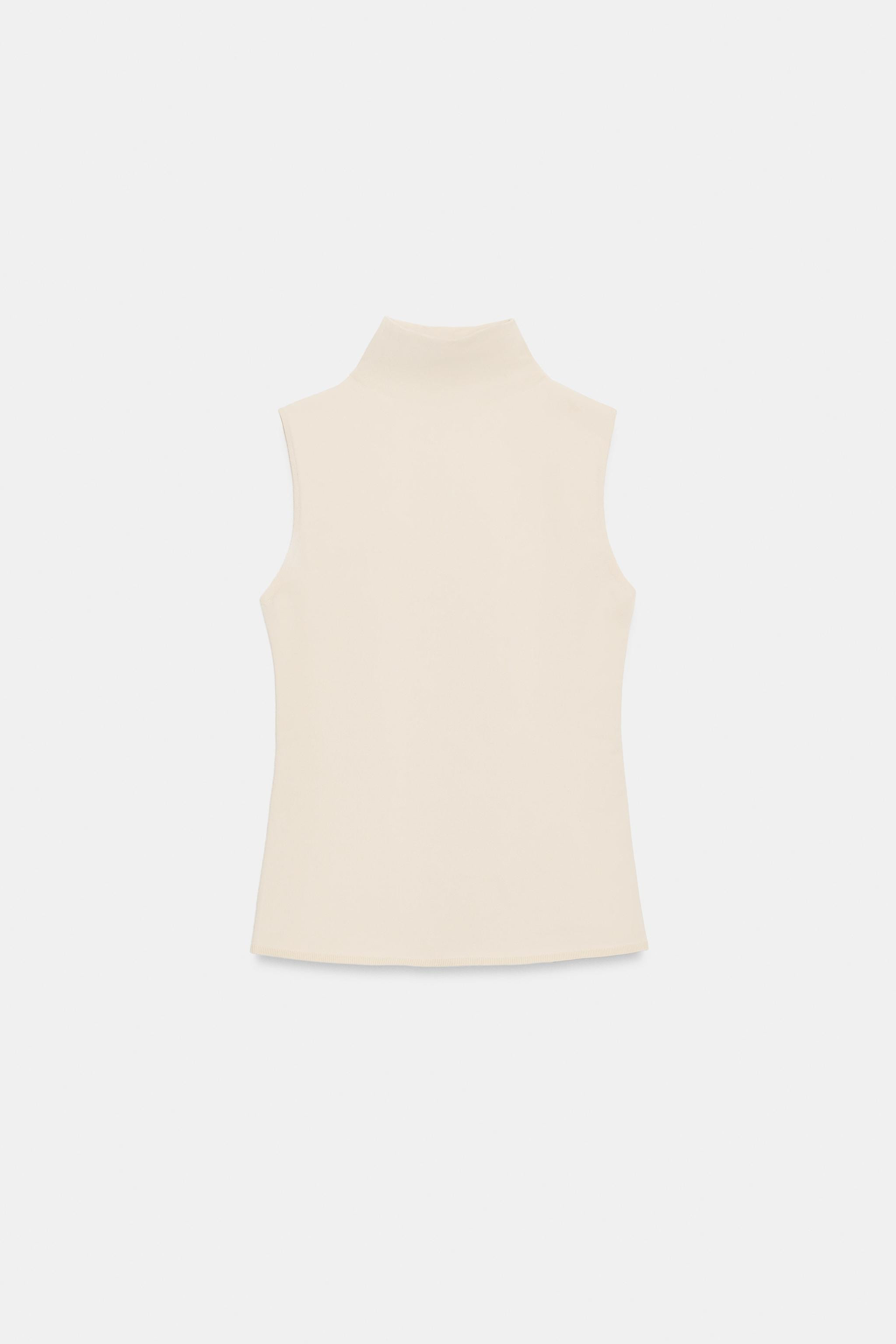 STRICKTOP MIT PERKINSKRAGEN | Zara DE