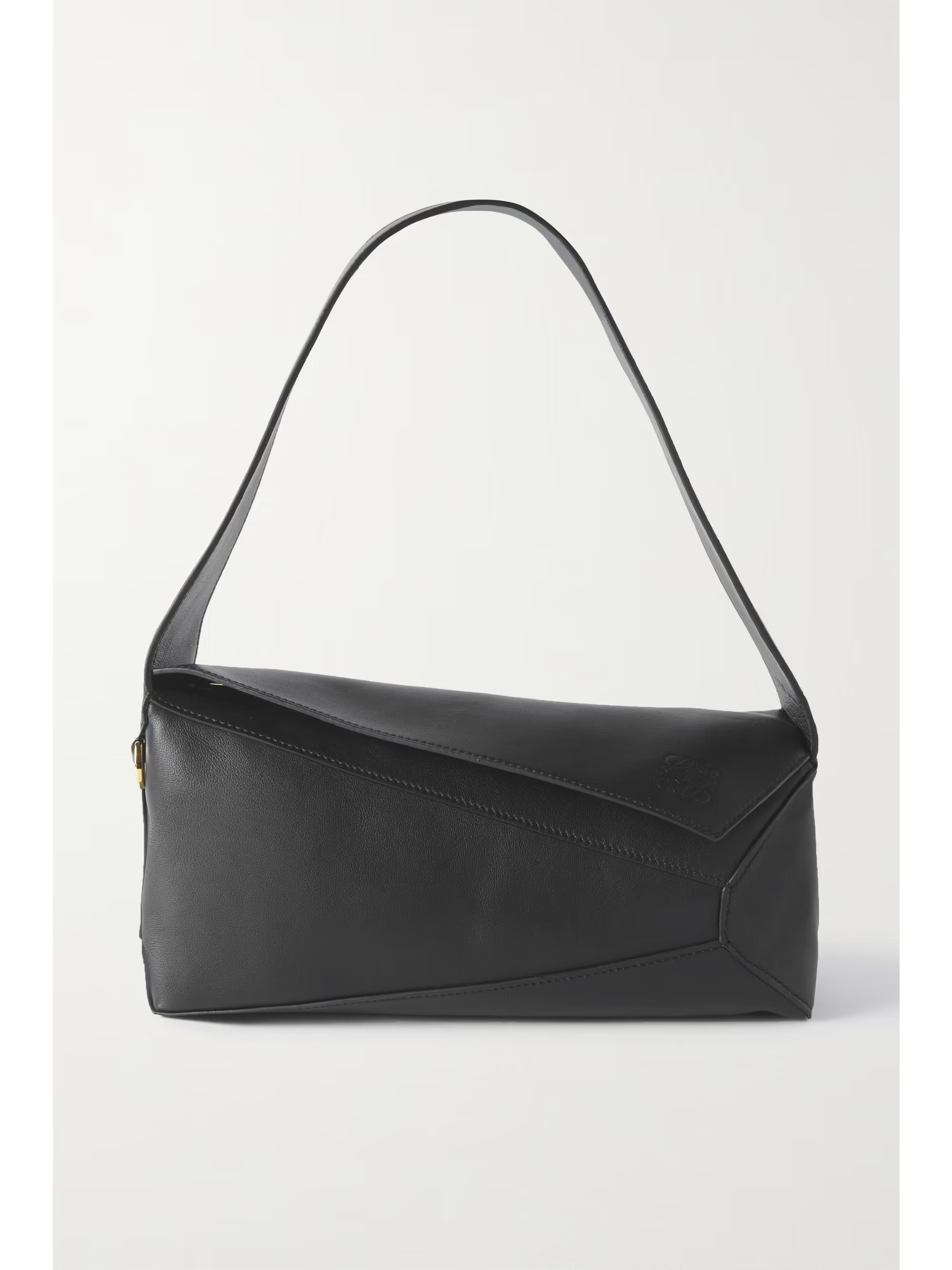 Black Puzzle leather shoulder bag | LOEWE | NET-A-PORTER | NET-A-PORTER (UK & EU)