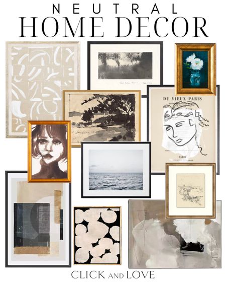 Neutral wall decor for every room! Loving the dark accents in these pieces 🖤

Ballard, McGee and co, target, Etsy, Kirkland, Amazon, moody art, budget friendly art, modern art, transitional art, abstract art, framed art, traditional art, landscape art, wall decor, canvas art, bedroom, living room, dining room, entryway, hallway


#LTKhome #LTKstyletip #LTKunder100