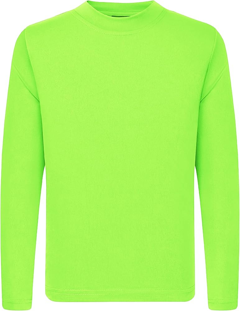 QBK 3T to Youth Neon Shirt Kids UPF 50+ Dry Fit Athletic Long Sleeve T Shirts for Boys and Girls-... | Amazon (US)