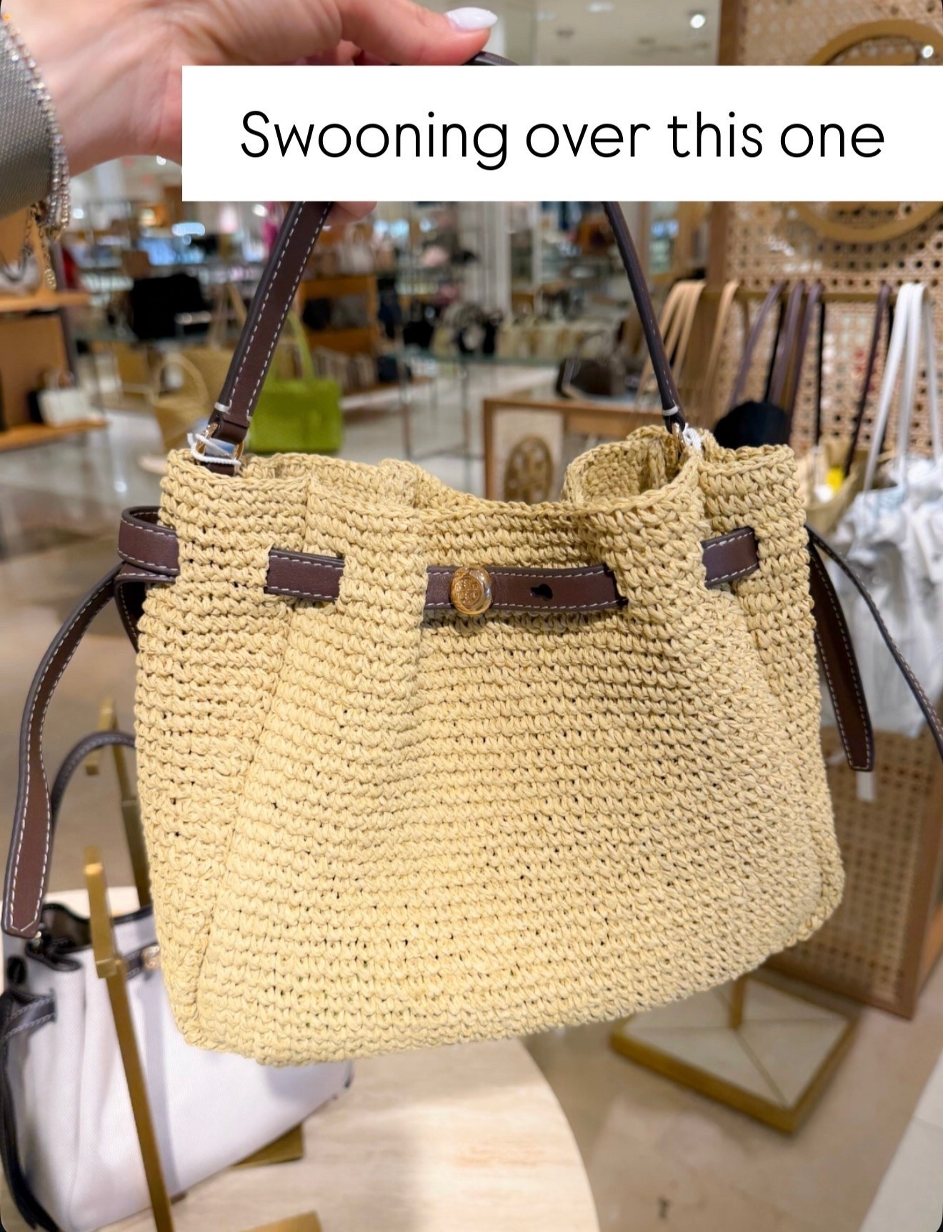 This woven straw bag looks so elevated. The rich brown leather details make it feel timeless, and it’s the perfect size for everyday errands, vacations, brunch, or summer travel.

Straw handbag, Woven tote bag, Summer handbag, Vacation style, Resort wear accessories, Neutral accessories, Everyday handbag, Raffia bag, Coastal style, Summer fashion, Chic accessories, annabrstyle

#LTKootd #LTKSeasonal #LTKOver40
