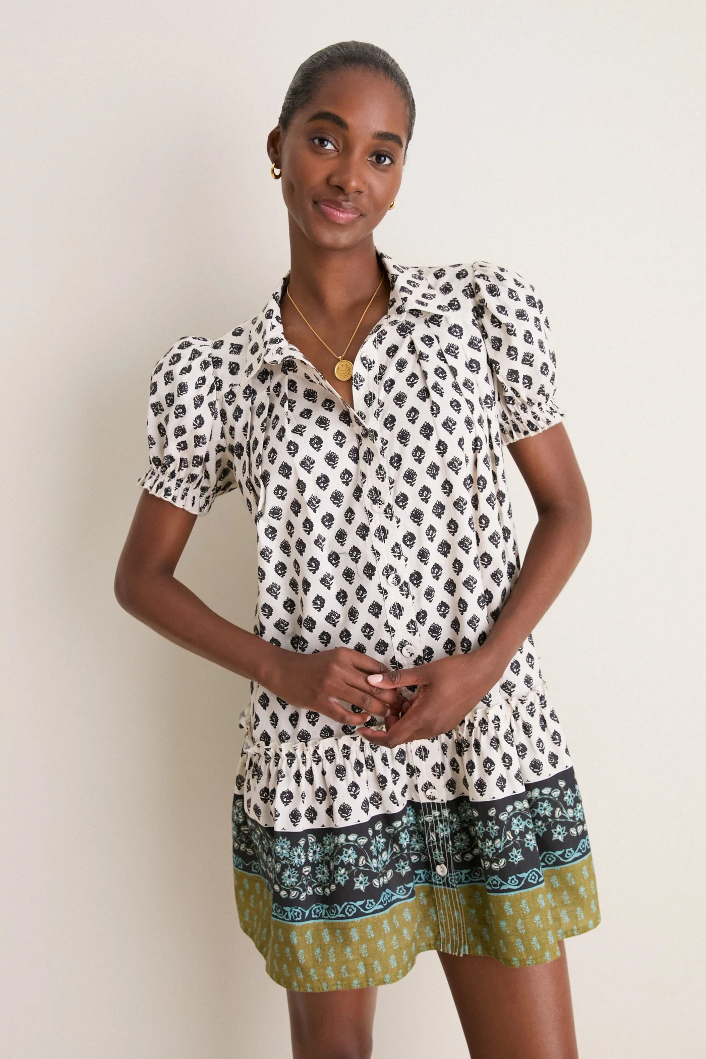 Thistle & Vine Cream Drifter Mini Dress | Tuckernuck (US)