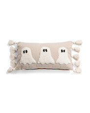 14x26 3 Ghosts Pillow With Tassel Details | Halloween | Marshalls | Marshalls