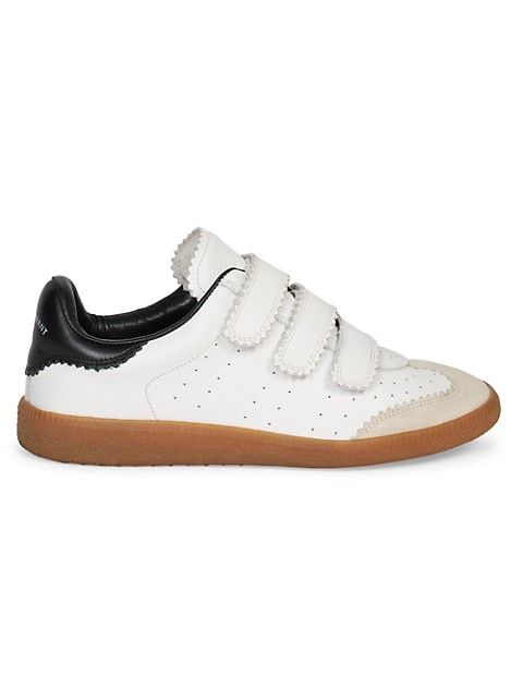 Beth Grip-Tape Leather Sneakers | Saks Fifth Avenue