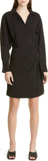 Long Sleeve Wrap Front Dress | Nordstrom