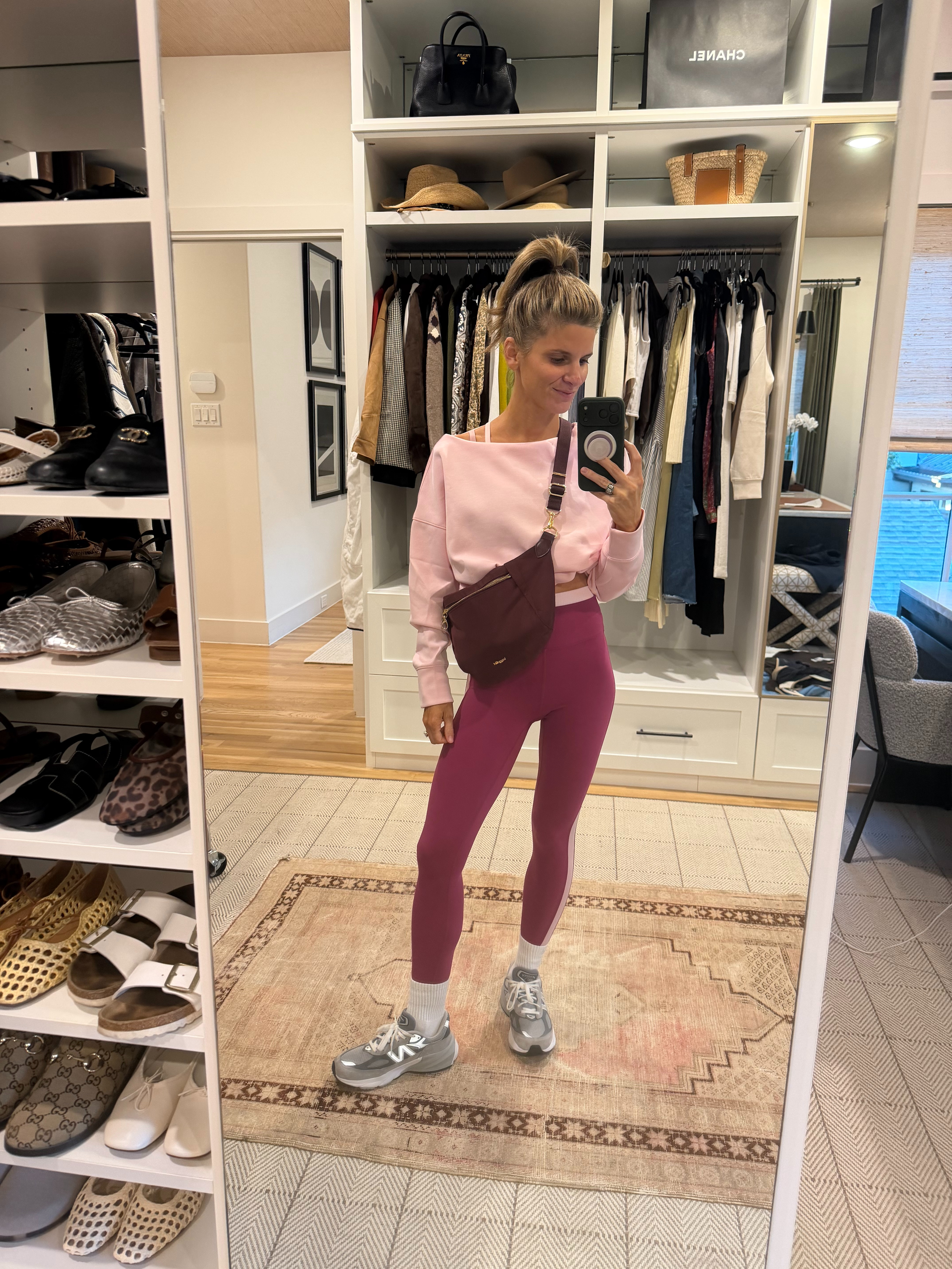 Target two toned active set with matching pullover (wearing XS in everything) 

 