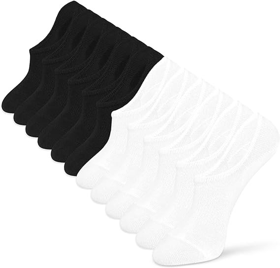 IDEGG Women & Men No Show Low Cut Anti‑Slip Casual Sports Running Socks | Women & Men Invisible... | Amazon (US)