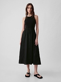 Textured Crinkle Midi Dress | Gap (US)