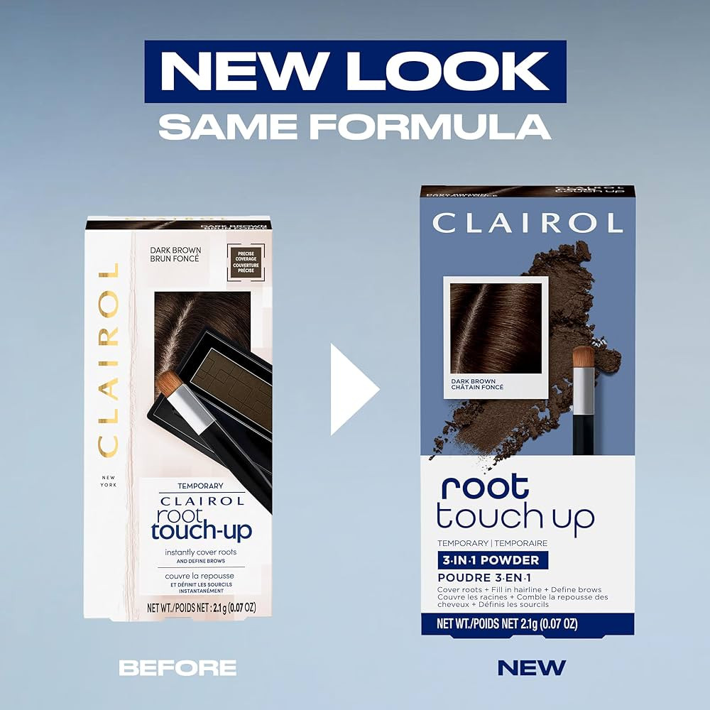 Clairol Root Touch-Up Temporary Concealing Powder, Light Brown Hair Color, Pack of 1 - Packaging ... | Amazon (US)