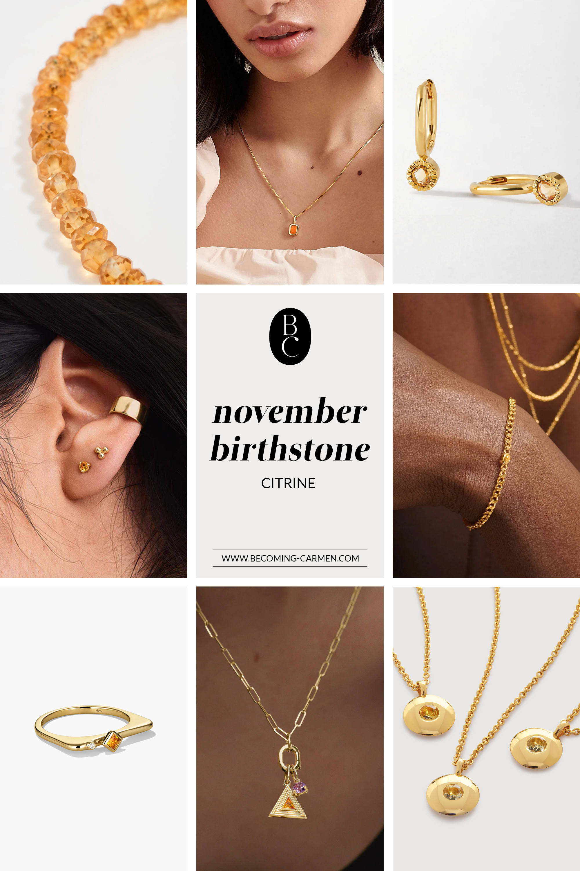 November Birthstone Jewellery: A Gift Guide to Citrines, the gemstone for prosperity, creativity and positivity. Discover the best rings, necklaces, bracelets, and earrings for November that combine style with meaning. 

 #LTKasia #LTKgiftguide