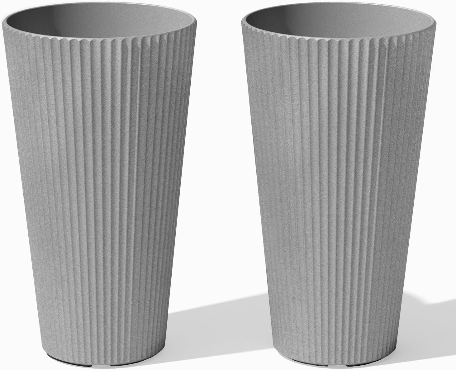 Veradek Demi Series Tall Planter - Tall Tapered Outdoor Planter with Shelf | Amazon (US)
