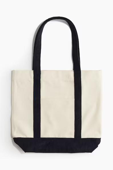 H & M - Canvas shopper - Blue | H&M (UK, MY, IN, SG, PH, TW, HK)