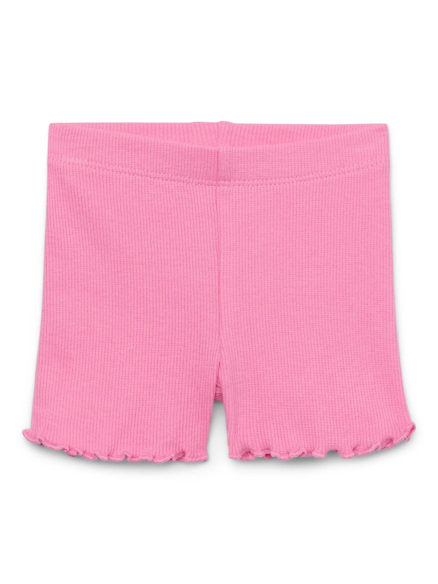 Garanimals Baby Girl Lettuce Hem Biker Shorts, Sizes 0-24 Months | Walmart (US)