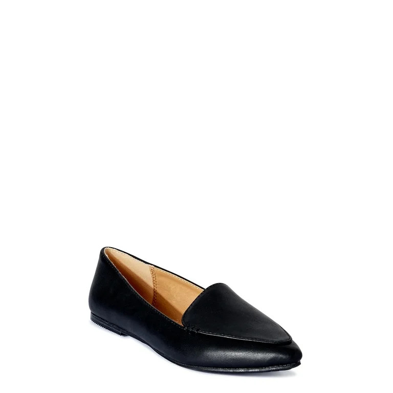 Time and Tru Women's Dress Feather Flats - Walmart.com | Walmart (US)