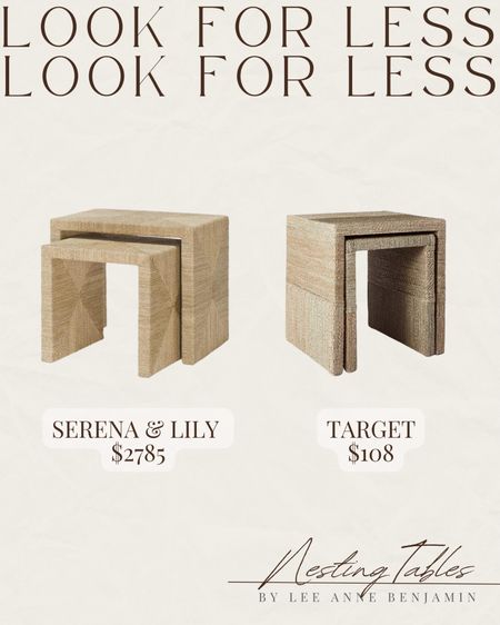 Serena and Lily Nesting tables look for less! #Targetfinds 

#LTKunder100 #LTKsalealert #LTKhome