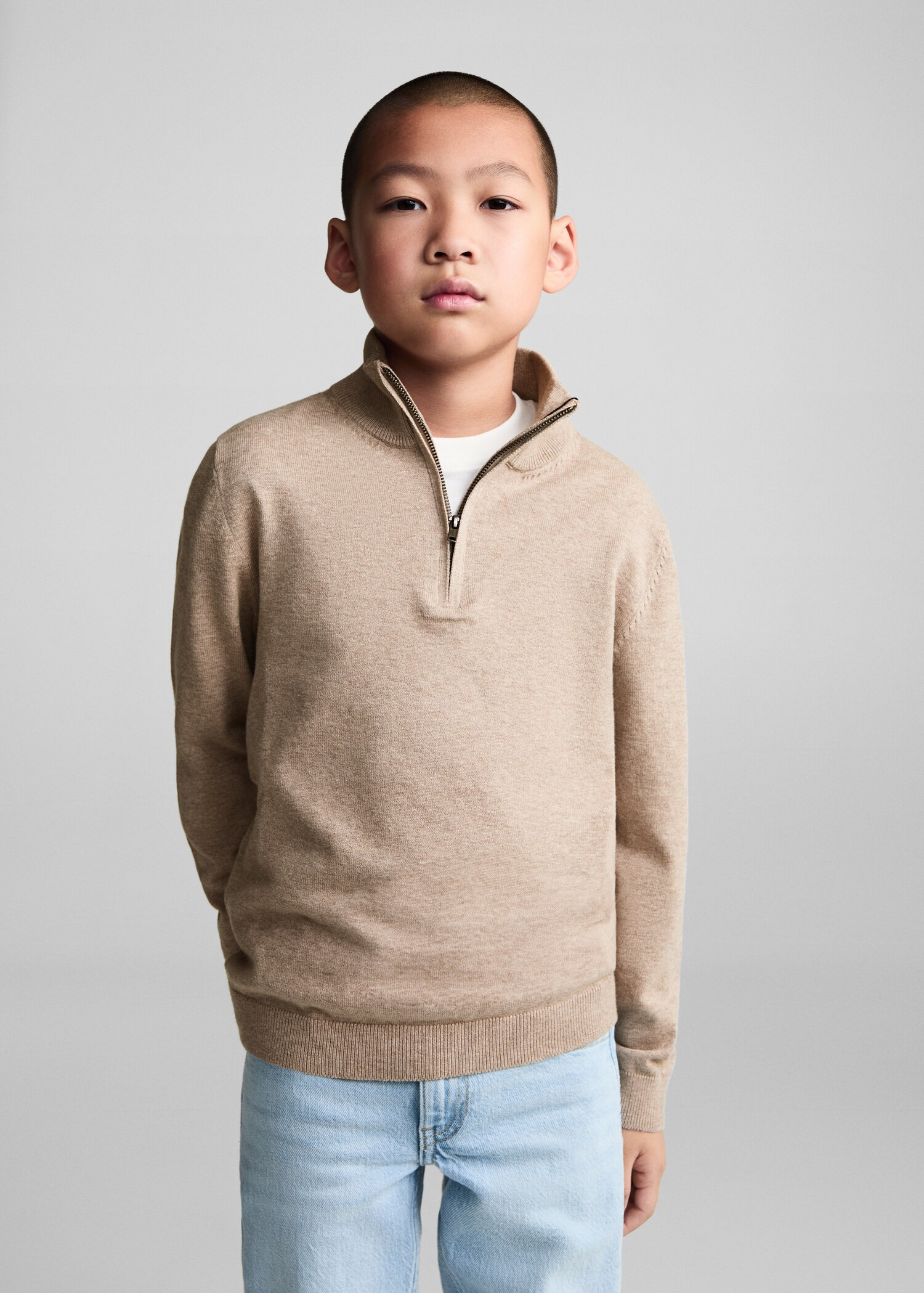 Pullover mit Zip-Kragen - Kinder | MANGO Deutschland | MANGO (DE)