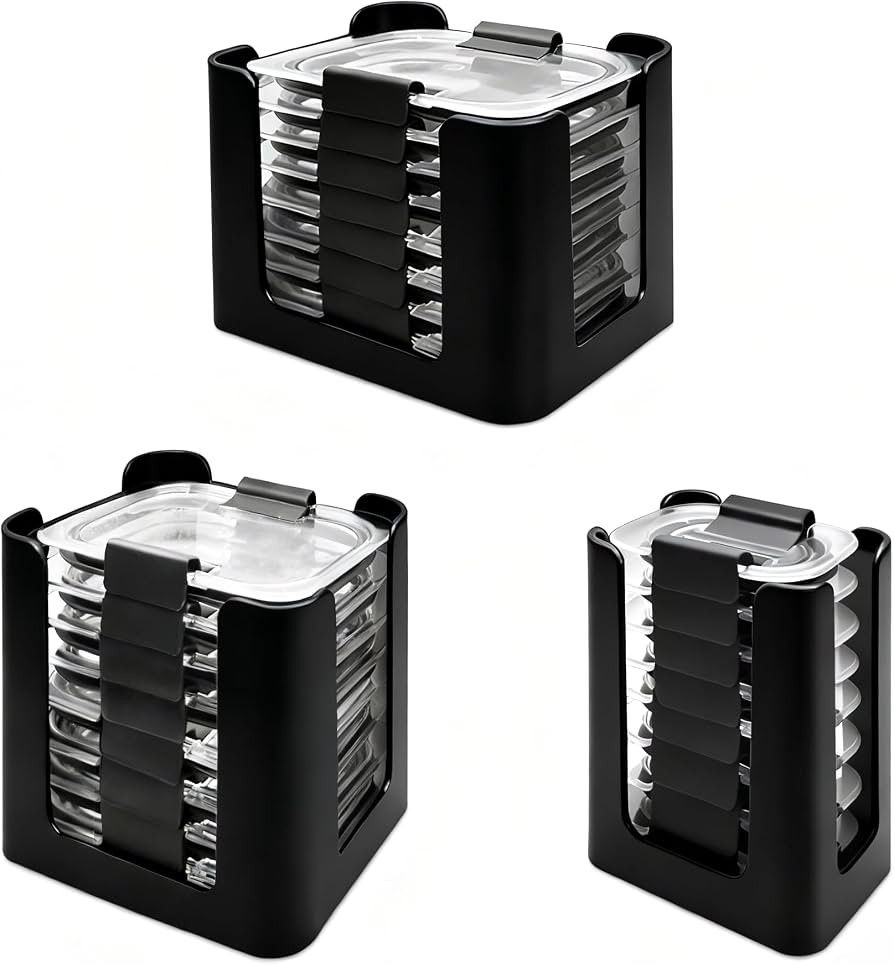 Food Container Lid Organizer for Rubbermaid Brilliances nap-on lids, Lid Organizer for Kitchen Ca... | Amazon (US)