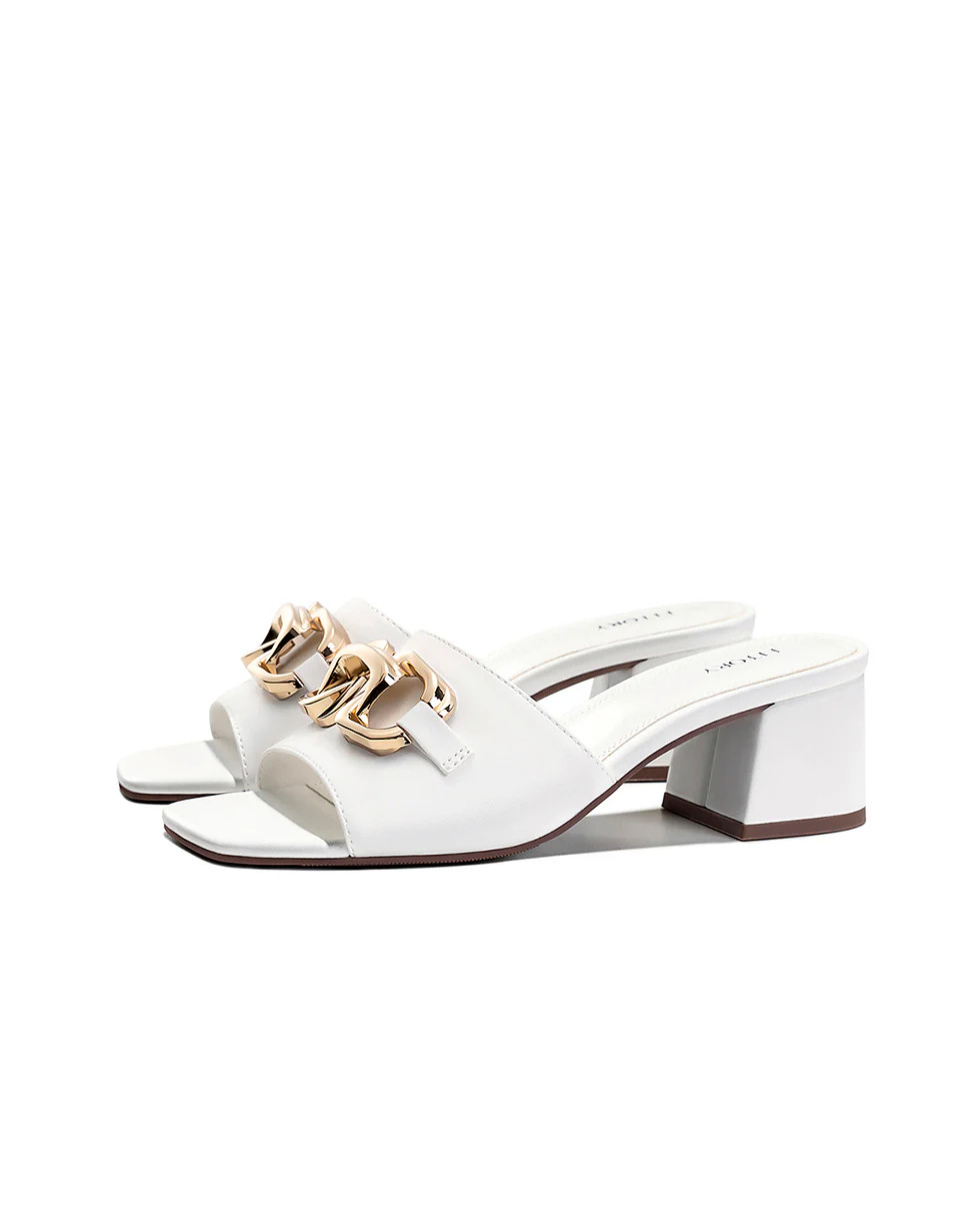 Aurelia | Block Heel Slides | Fitory Footwear US