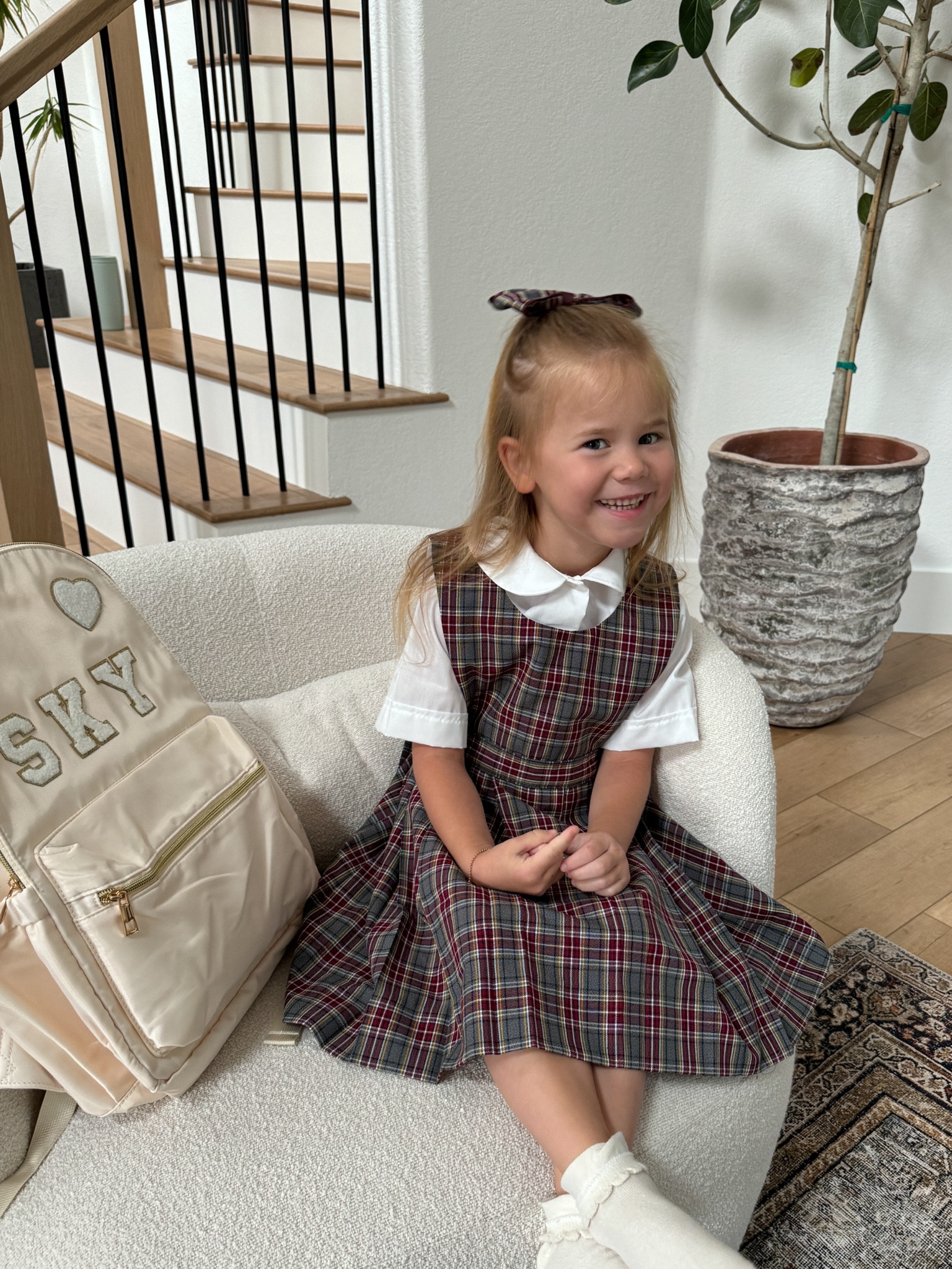 In her kinder girl era! Found the best backpack to kickoff the school year! 30% off right now with custom patch options, colors, initials and matching lunchboxes 🍏❤️✨ 

#LTKkids #LTKfindsunder100