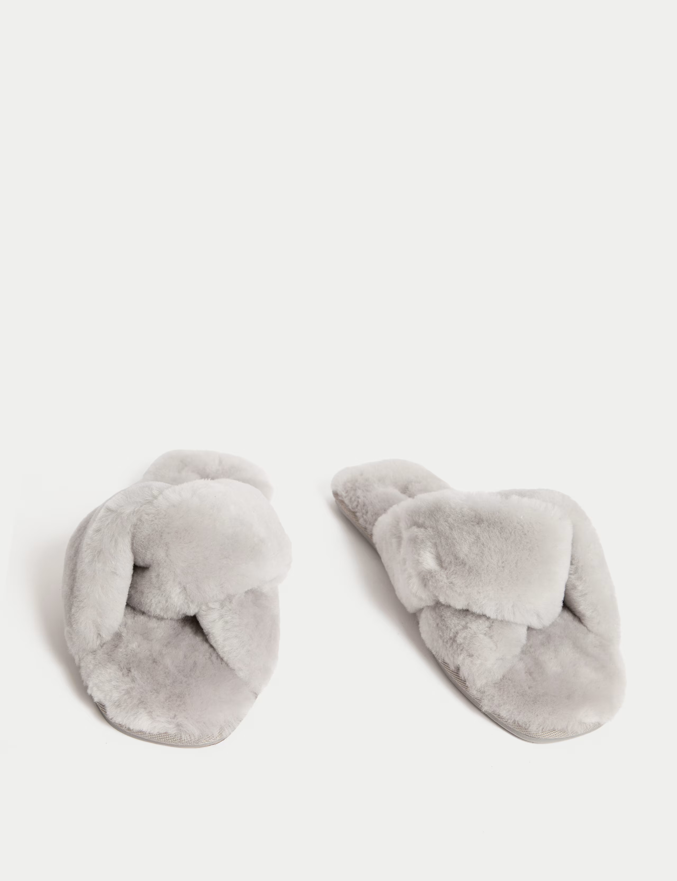 Shearling Knotted Open Toe Slider Slippers | Marks & Spencer (UK)