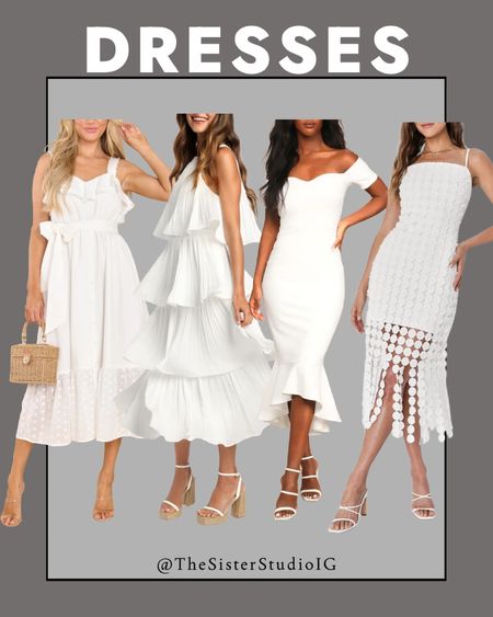 White dresses, vacation dresses, special occasion dresses!

#LTKstyletip #LTKwedding