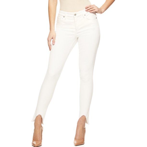 Sofia Jeans by Sofia Vergara Women’s Skinny Shark Bite Hem Jeans | Walmart (US)