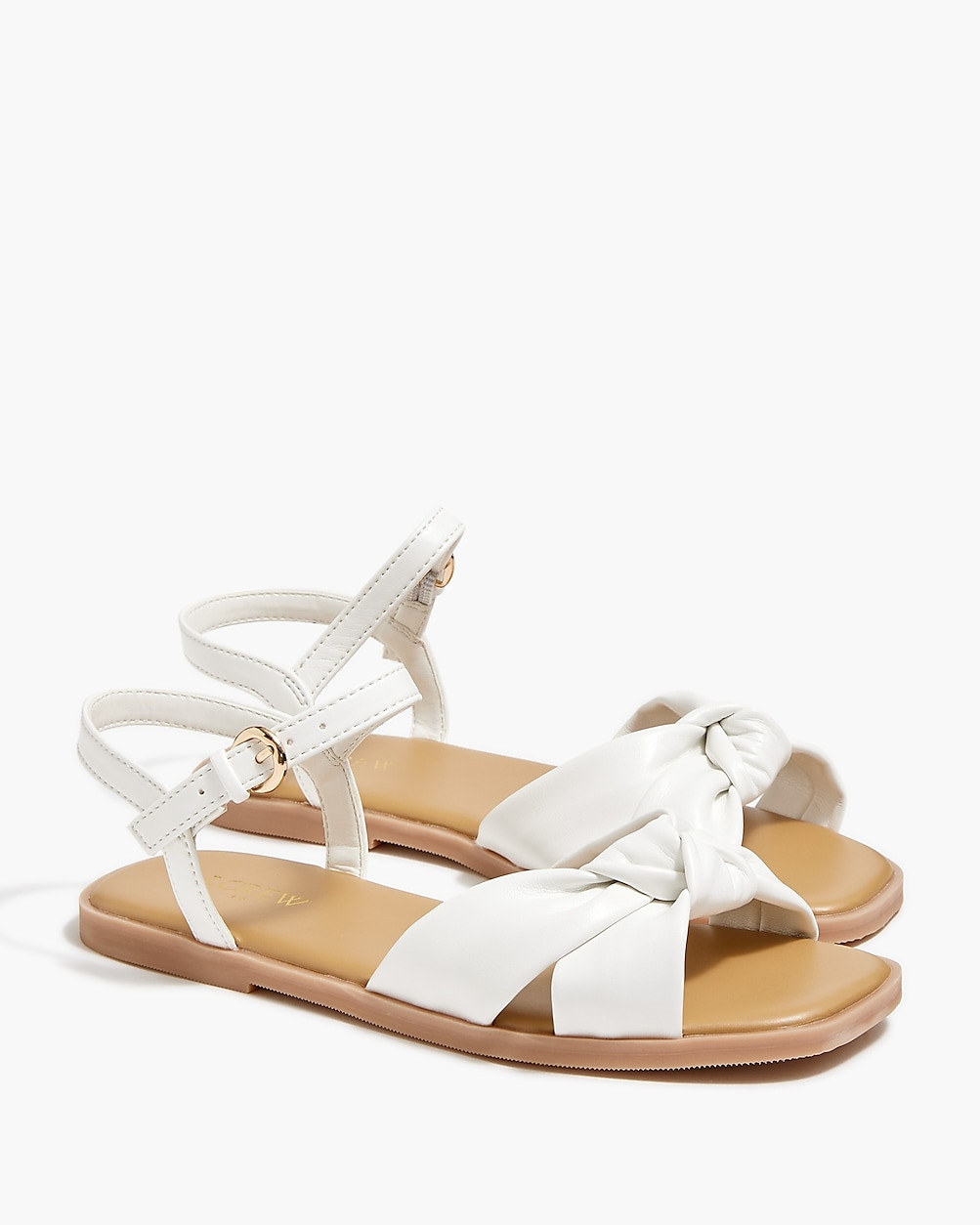 Girls' square-toe knot sandals | J.Crew Factory