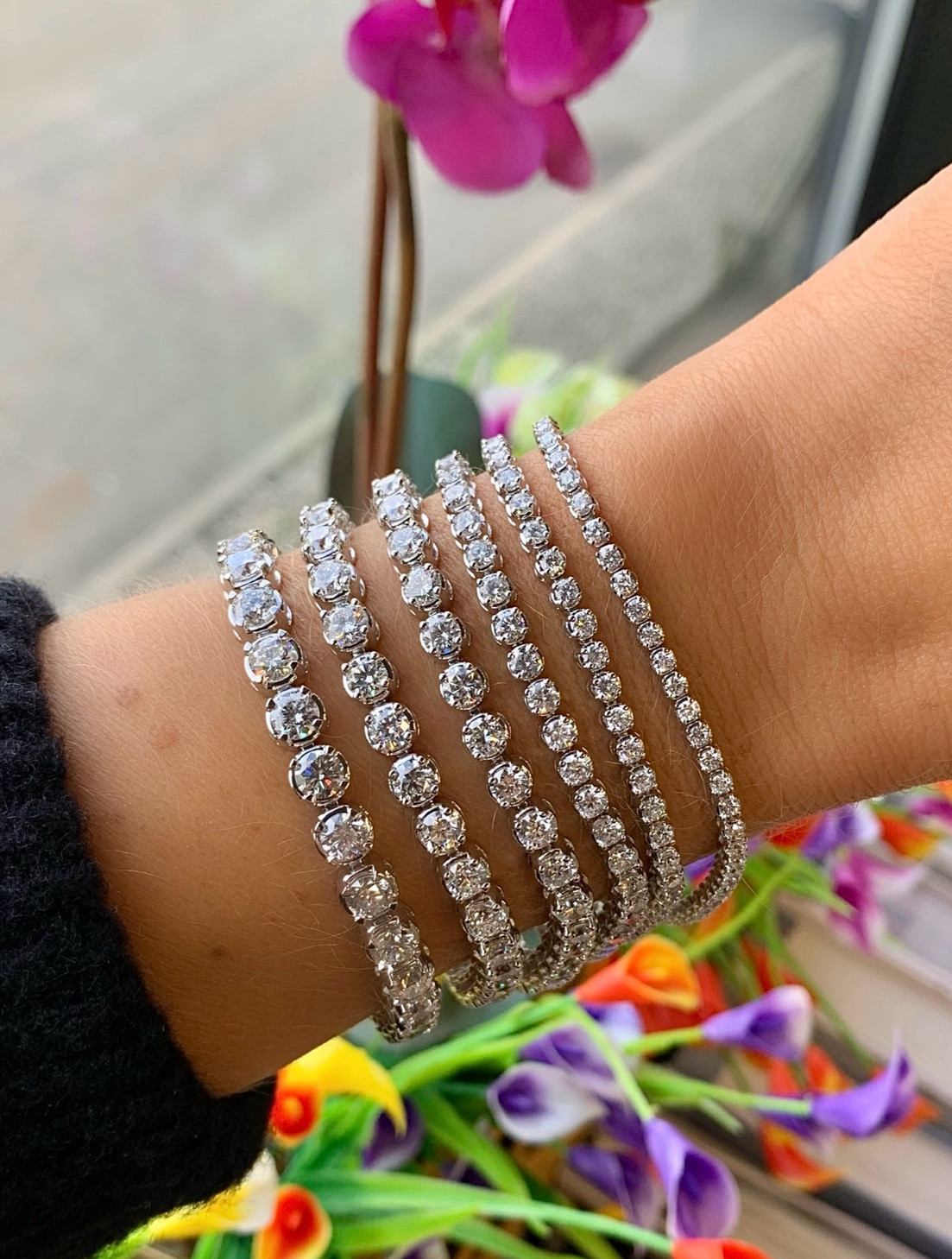 Friends & Family sale!! Shop my favorite tennis bracelets in every size! Shown in order from right to left starting with 2 tcw, 3 tcw, 5 tcw, 8 tcw, 10 tcw, 12 tcw  

Fine jewelry
Natural diamonds
Birthday gift
Anniversary 
Luxury
Christmas present
Holiday
Wedding jewelry
Bridal
White gold
Yellow gold
Sale alert
#sakspartner
#saksteam



#LTKSaleAlert #LTKWedding #LTKStyleTip