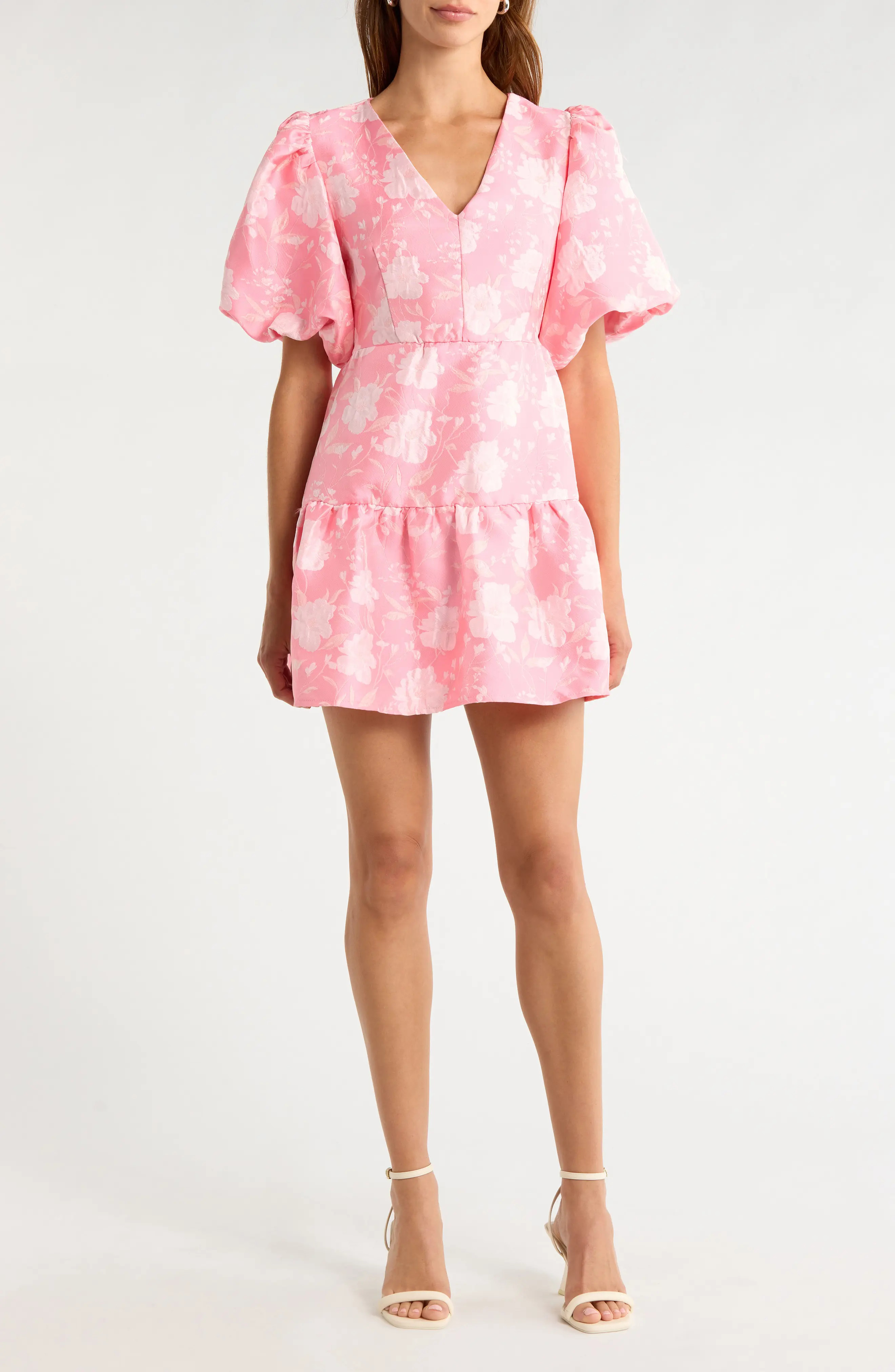 Nicole Floral Jacquard Minidress (Women) | Nordstrom | Nordstrom