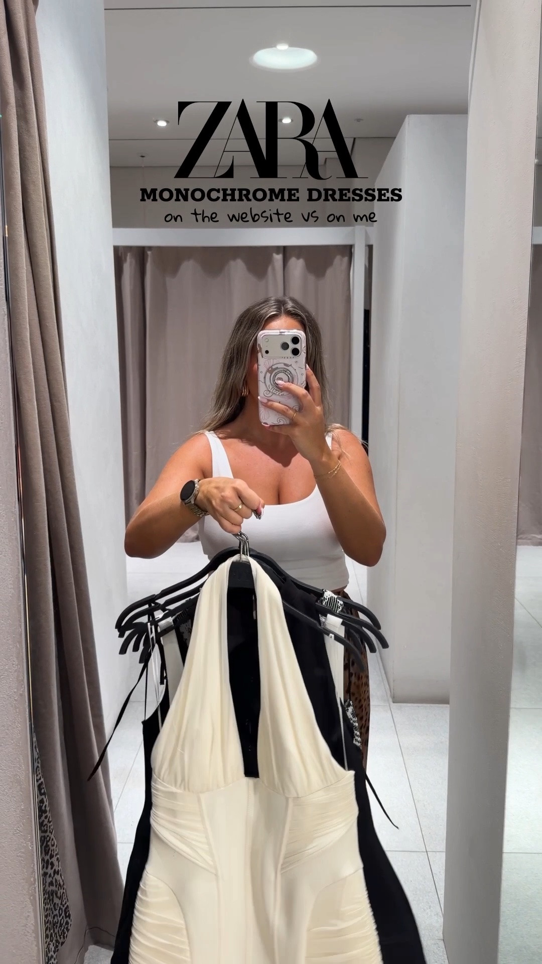 ZARA MONOCHROME DRESSES 🖤🤍

I’m a uk size 10, 5ft 4 and I’m wearing the following sizes:
DRESS 1 - SMALL
DRESS 2 - SMALL (but needed a Medium for my bust as zip wouldn’t close)
DRESS 3 - MEDIUM (snug fit could go for a large)
DRESS 4 - LARGE
DRESS 5 - LARGE
DRESS 6 - SMALL
DRESS 7 - MEDIUM
DRESS 8 - MEDIUM

My outfit at the start is also linked. 
Trousers - small
Vest - size 10

@Zara 
Dresses, summer dress, holiday dress, Zara dress, Zara try on haul, Zara haul, vacation dresses, white dress, monochrome dress, black dress

#LTKsummer #LTKdresses #LTKdatenight