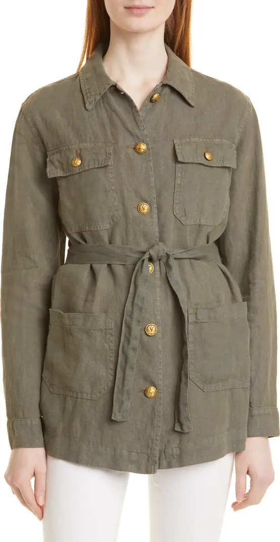 Jamila Linen Utility Jacket | Nordstrom
