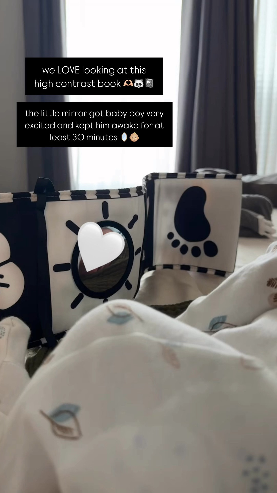 Favorite newborn book on SALE! Great activity for awake time! 📓🪞🤍
#newborn #baby 

#LTKFamily #LTKBaby #LTKVideo