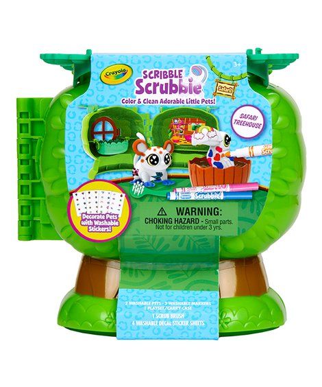 Crayola Scribble Scrubbie Pets Safari Tree House Play Set | Zulily
