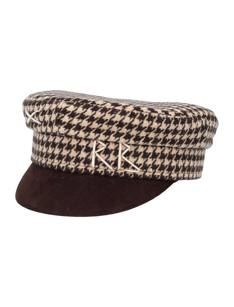 Ruslan Baginskiy Houndstooth Baker Boy Hat | Cettire Global