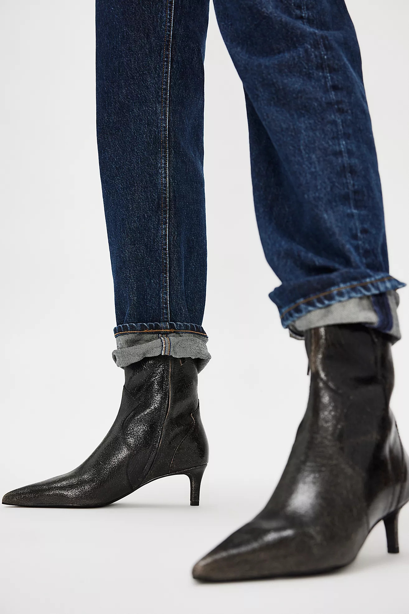 Liora Kitten Heel Suede Ankle Boots | Free People (UK)