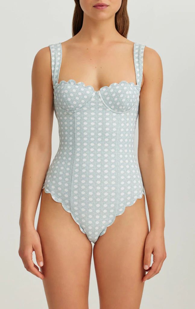 La Roche Maillot in Morning Cane Print | Marysia Swim